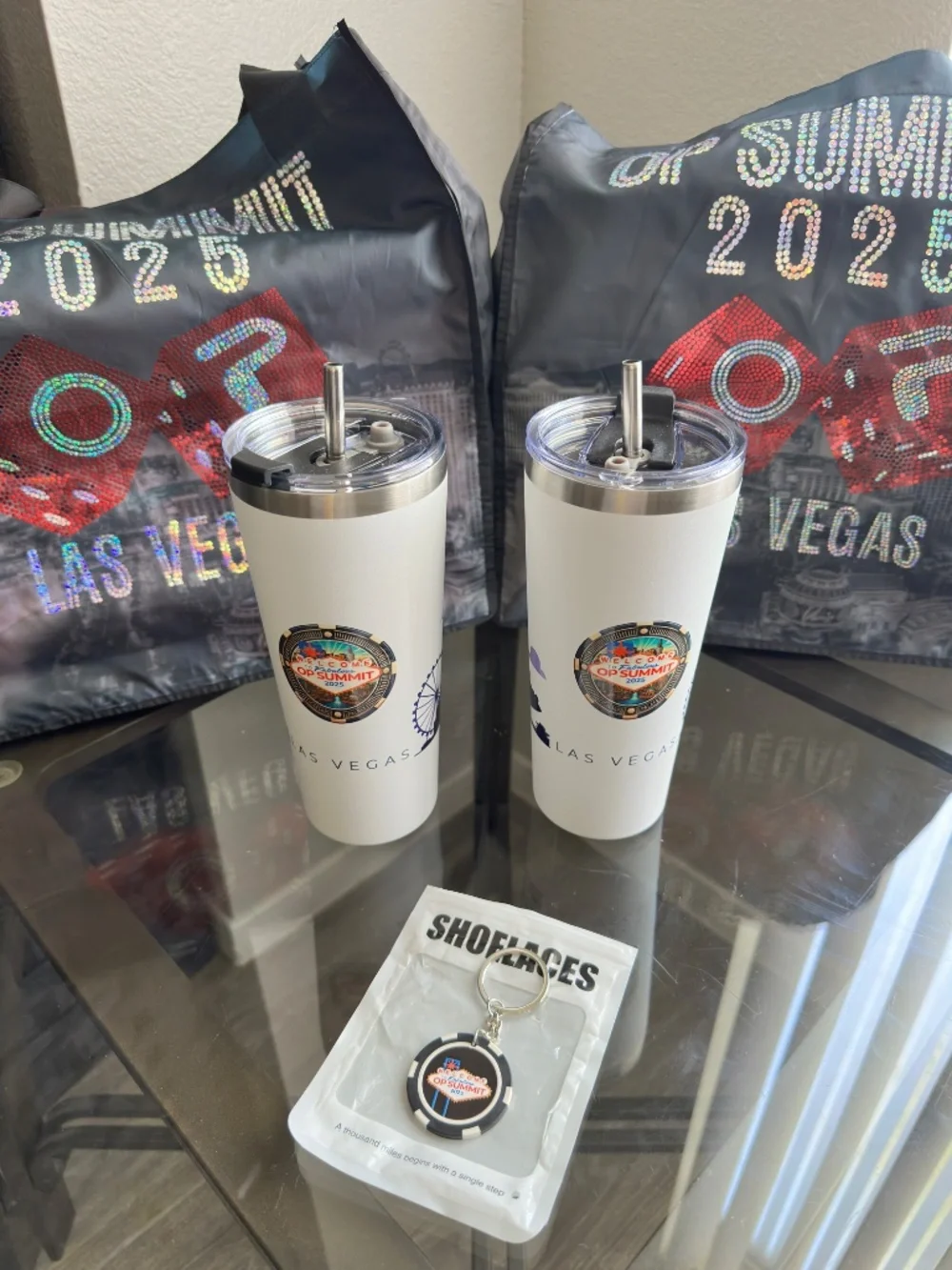 Caesars Palace OP Summit 2025 Las Vegas VIP Swag Gift Set Tumblers Tote Bag⁠